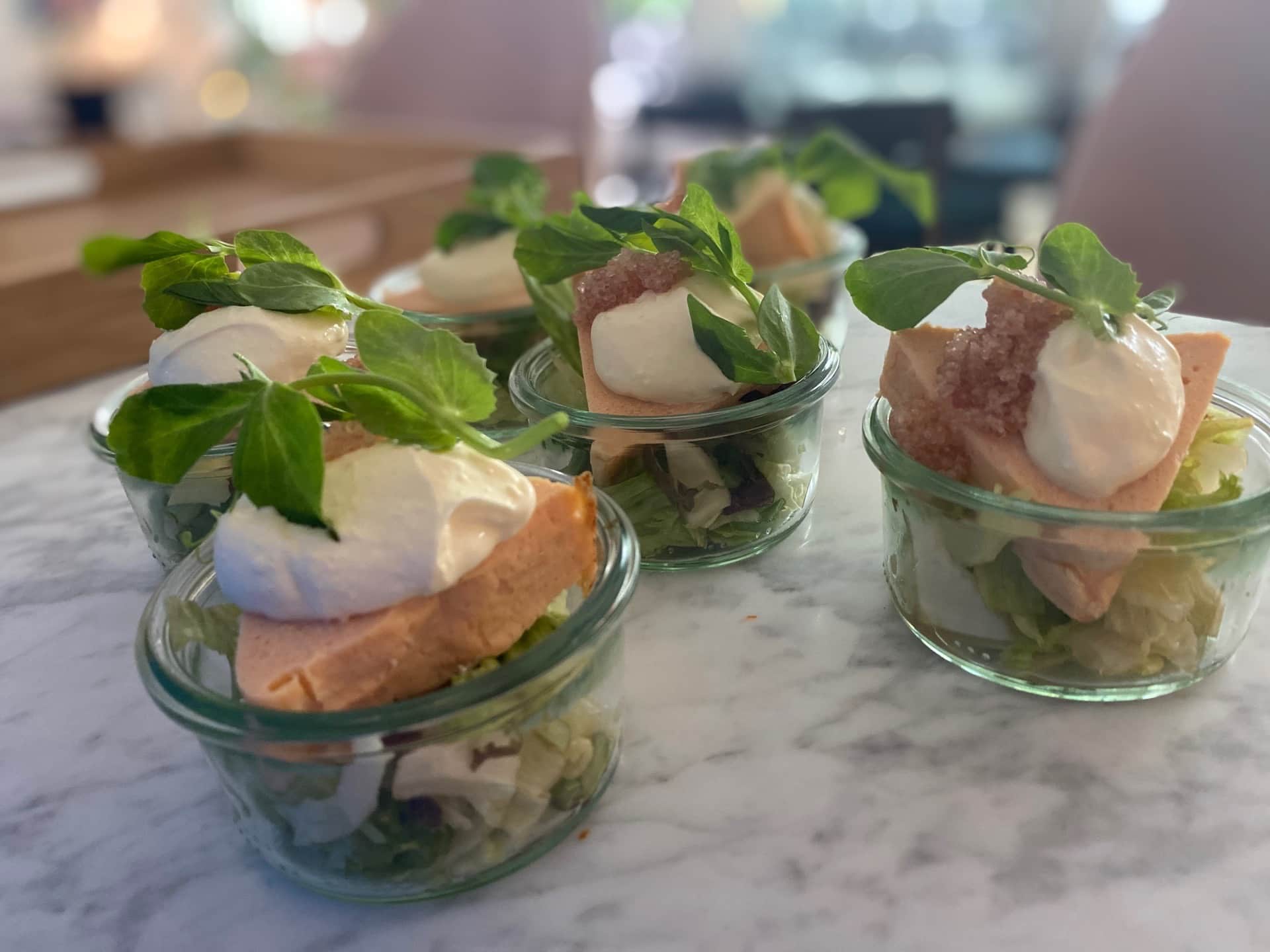 Fin dessert er lavet til catering i Taastrup